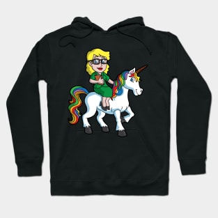 School Teacher Riding Unicorn Magical Back To School Hoodie